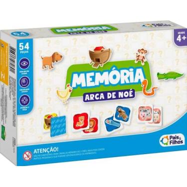 Imagem de Brinquedo Jogo Da Memória Arca De Noé Animais Da Natureza - PAIS \& FI