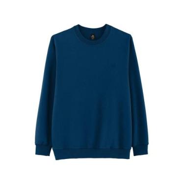 Imagem de Blusão Básico Masculino Em Algodão Comfort - Azul XG - Hering, XG