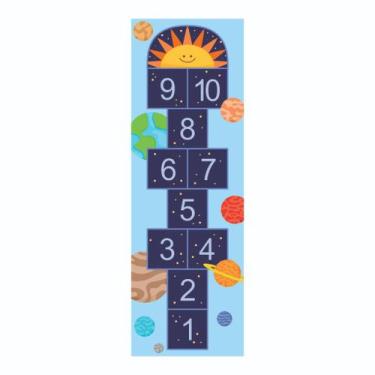 Imagem de Amarelinha Tapete Adesivo Autocolante Decoração Quarto Infantil Escola