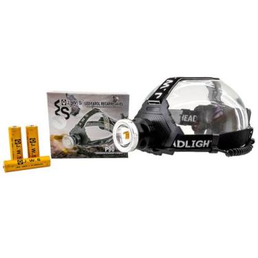 Imagem de Lanterna de Cabeça LED WS169 T6 Recarregável JWS 788000W Alta Potência
