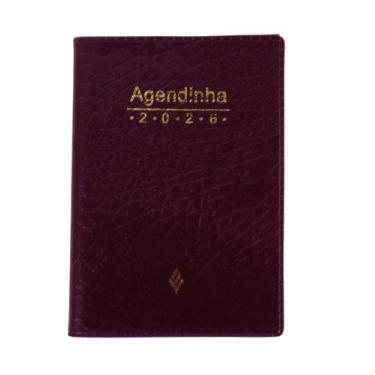 Imagem de Agenda simples 2026 - vinho - VOZES