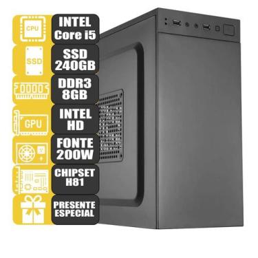 Imagem de Computador Mdi Intel Core I5 8gb Ssd 240Gb Escritório Win 10