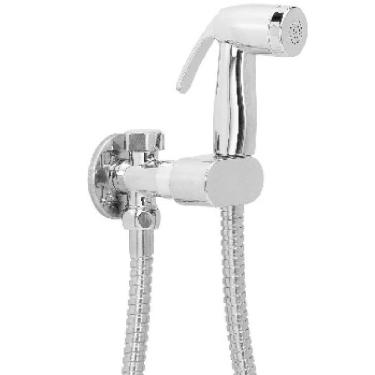 Imagem de Ducha Higiênica com Suporte Integrado com Derivação 8487 Jato Eficiente Instalação Prática Furkin