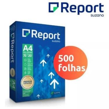 Imagem de Papel Sulfite A4 75g Report Premium Branco 500 Folhas - Sem marca