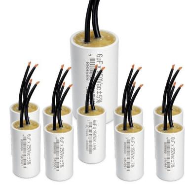 Imagem de Kit 10 capacitor 6x250v 2 fios metalizado tri - TRIO