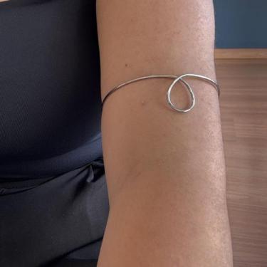 Imagem de Bracelete gota vasada maior aço inox - Nova Topázio