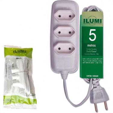 Imagem de Extensao Ilumi Paralela 2 Polos 0,75Mm Branca - 5M - 17921