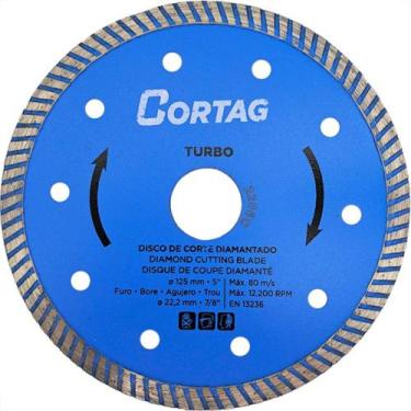 Imagem de Disco Diamantado Cortag Turbo 125Mm X 22,2Mm Para Esmerilhadeira - 621