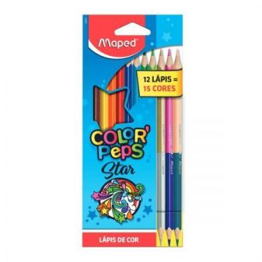 Imagem de Lápis de cor Color'Peps 9 cores + 3 lápis Duo 832073ZV - Maped