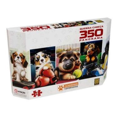 Imagem de Quebra-cabeça 350 peças Panorama Cachorrinhos Esportistas - Grow