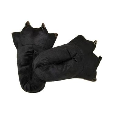 Imagem de Pantufas De Inverno Quentes E Macias Para Uso Interno, Design De Garra