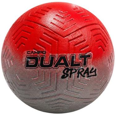 Imagem de Bola de Futebol Campo Oficial Dualt Spray, Vermelho