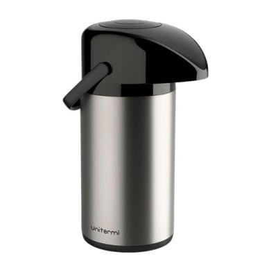 Imagem de Garrafa Térmica Verona Inox 600ml Pressão Unitermi Café Chá