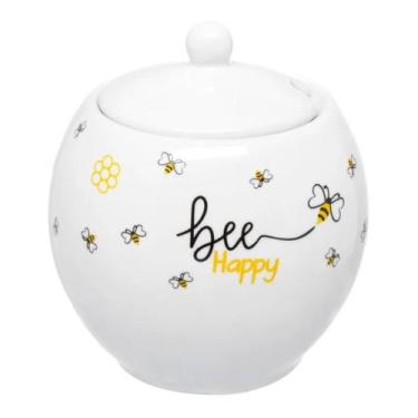 Imagem de Açucareiro Porcelana 350ml Com Tampa E Colher Hauskraft
