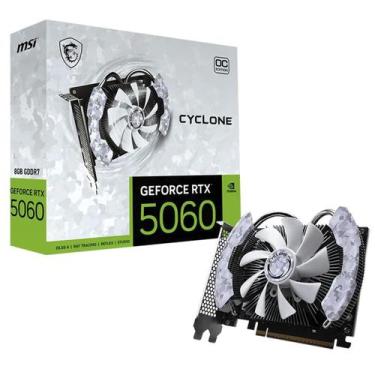 Imagem de Placa de Vídeo MSI NVIDIA GeForce RTX 5060 Cyclone OC, 8GB, GDDR7, DLS