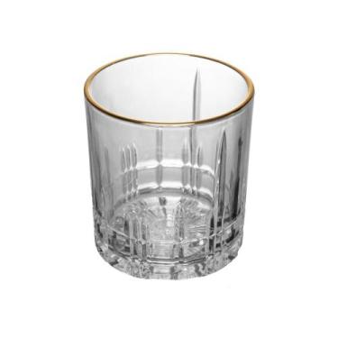 Imagem de Copo Calcutá com Fio de Ouro 330ml Cristal Ecológico - Lyor