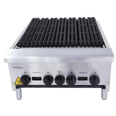 Imagem de Chapa Grill Charbroiler a Gás GLP Linha Americana 60CM CGG60(20543) Inox Profissional Venâncio