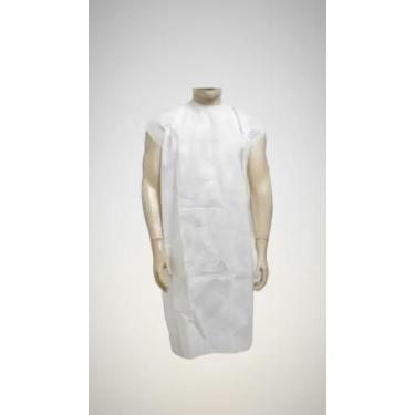 Imagem de Avental Descartável TNT Manga Curta Branco 50 Uni - Congratulations St