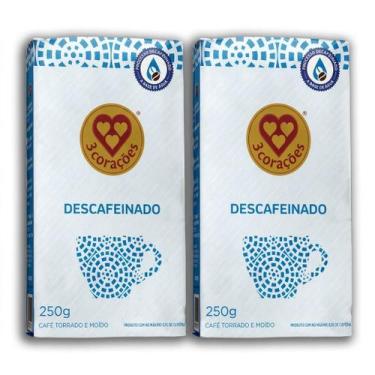 Imagem de Kit 2 Café Descafeínado 3 Corações 250g