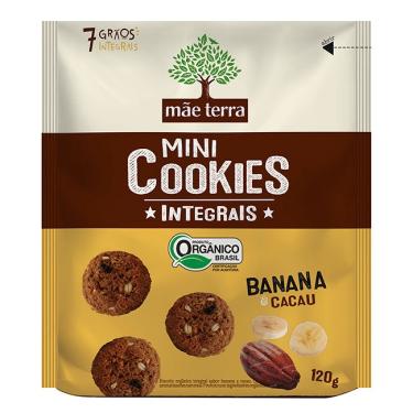 Imagem de Cookies Orgânicos Banana e Cacau Mãe Terra 120g