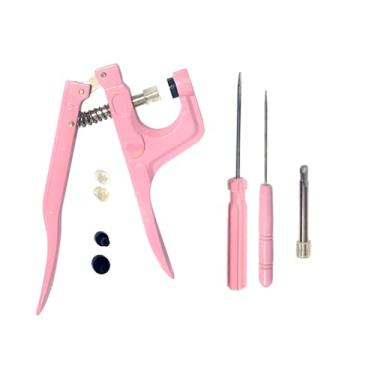 Imagem de Alicate de Pressão 3 em 1 Rosa Botões de Plástico Marpax