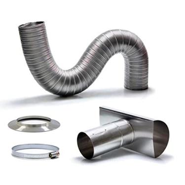 Imagem de Kit De Chaminé Aquecedor A Gás 80 Mm Distak