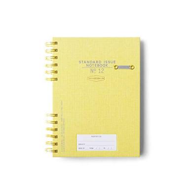 Imagem de DesignWorks Ink Caderno de edição padrão nº 12 – 15 x 21 cm sem data, agenda diária e diário de escrita, 192 páginas forradas, suporte de caneta elástico, caderno espiral pequeno para trabalho e