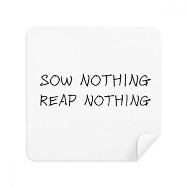 Imagem de Tecido de camurça com citação Sow Nothing Reap Nothing Glasses Cloth Cleaner 2 unidades