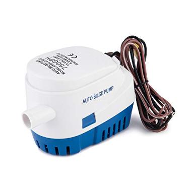 Imagem de Onechoices Bomba submersível automática de porão de barco pequeno 12 V 750 gph Auto com interruptor de flutuação 3/4 polegadas (19 mm) Diâmetro de saída, bombas de porão para barcos