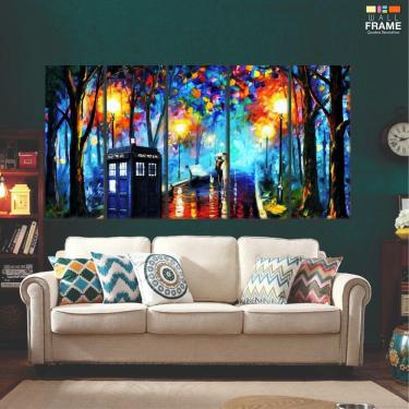 Imagem de Quadro decorativo espaço amor moderno 140x65 em tecido