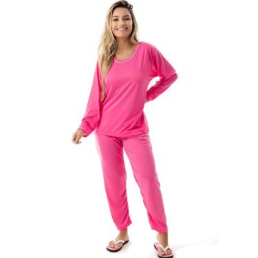 Imagem de Pijama Confort Longo em Malha Suave Lisa | 177