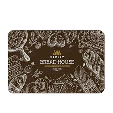 Imagem de Tapetes de banheiro para banheiro não deslizantes preto cinza 20 x 81 cm Tapetes de banheiro com espuma de memória - Tapete de banheiro de secagem rápida