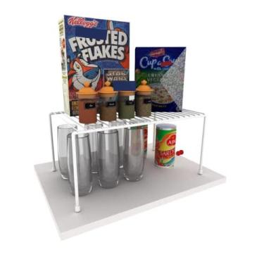 Imagem de Organizador para Armário Médio, 20 x 32 x 15 cm, Branco, DiCarlo