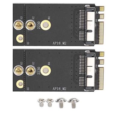 Imagem de GOSHYDA Adaptador para OS X para NGFF, adaptador de 2 peças para interface OS X para NGFF placa de rede sem fio BCM94360CS2 BCM943602CS