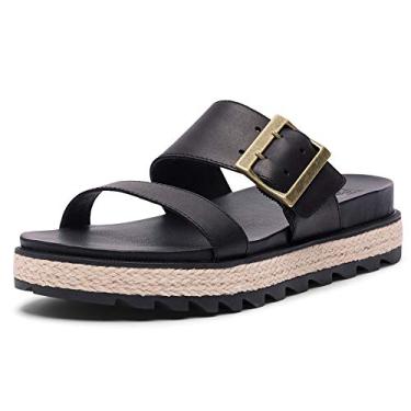 Imagem de Sapatilhas Sorel femininas com fivela roaming, Jute Black, 5