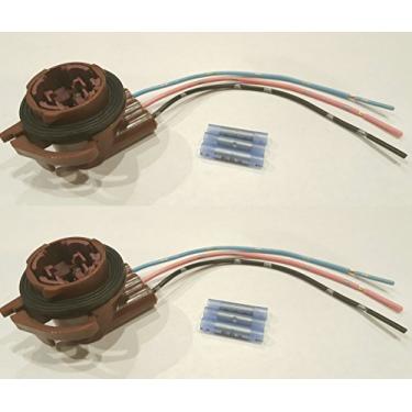 Imagem de Muzzys (Conjunto de TWO) Kit de reparo de soquete de arnês de arame de arame para porco GM 15306147, ACDelco LS92, Dorman 645-626, LED/padrão, 3157/4157 lâmpadas, seta sinal, freio, luzes de corrida diurna, reserva