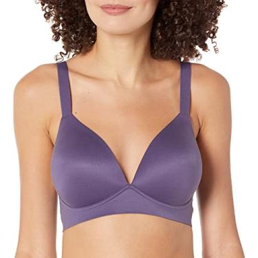 Imagem de Bali Sutiã feminino Comfort Revolution sem fio, macio e conversível, cobertura total, Roxo Aura, GG