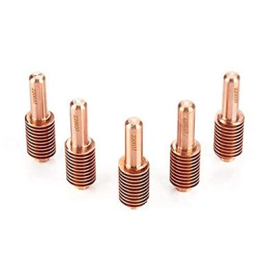 Imagem de Oumefar Puntas de Corte de Plasma de Cobre para Soldadura TIG consumibles de Corte de Plasma Puntas de Soldadura 5 unids/Set 220037 para antorcha de Soldadura MAX1650