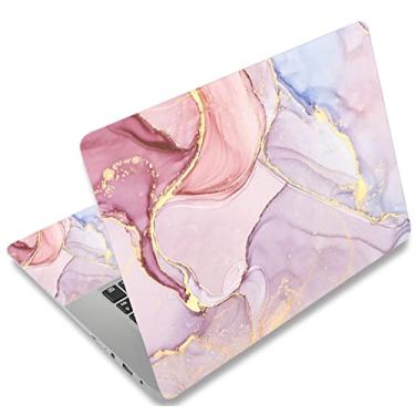Imagem de AORTDES Adesivo para laptop de 38 a 15,6 cm, adesivo de vinil reutilizável universal para netbook/notebook de 12,1, 13, 13, 14, 15,4 polegadas, à prova d'água e resistente a arranhões (mármore