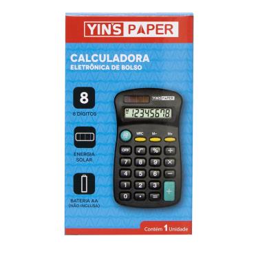 Imagem de Calculadora De Bolso 8 Dígitos Pequena Yins