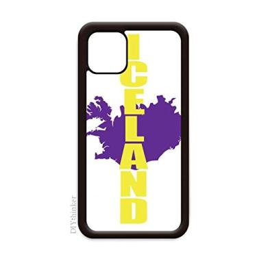Imagem de Capa para celular Apple mini com mapa de luz polar Islândia Europa para iPhone 12 Pro Max