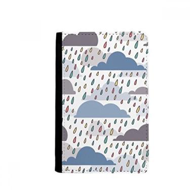 Imagem de Cloud Rain Weather Drip Pattern Passport Holder Notecase Burse Wallet Cover Card Purse, Multicolor