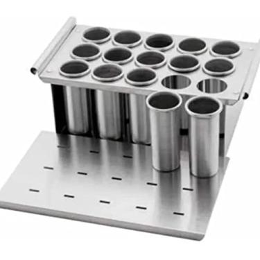 Imagem de Picoleteira Em Alumínio C/ 15 Cavidades Para Fazer Picolé