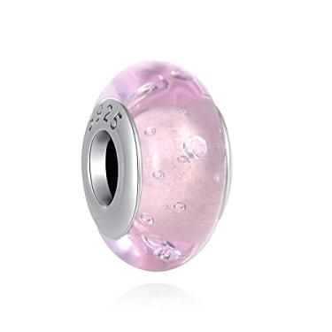 Imagem de Berloque SEPARADOR MURANO ROSA em Prata 925