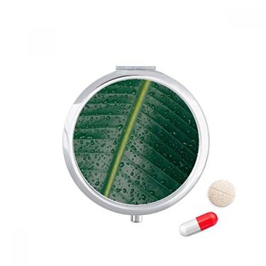 Imagem de Caixa de armazenamento de remédios com imagem de planta de banana, caixa de armazenamento de medicamentos