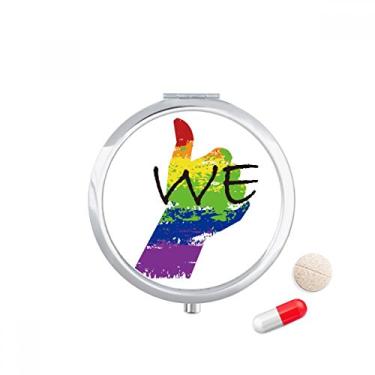 Imagem de LGBT Caixa de armazenamento de remédios com bandeira de arco-íris