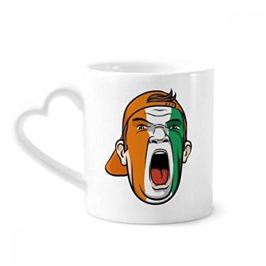 Imagem de Coate d'Ivoire Touca de Maquiagem Facial Caneca de Café Cerâmica Copo de Coração de Vidro