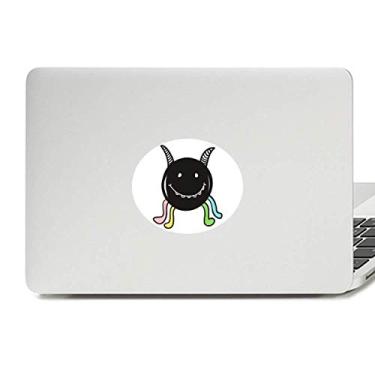 Imagem de Adesivo para notebook com emblema de vinil do monstro sorriso alienígena e do universo