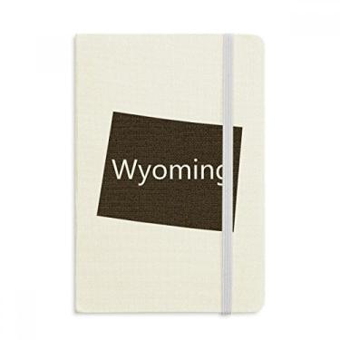 Imagem de Wyoming Caderno dos Estados Unidos da América, capa dura de tecido, diário clássico