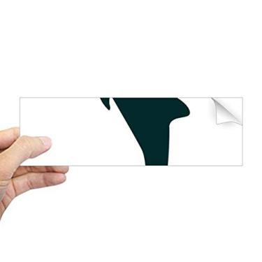 Imagem de Adesivo retangular de golfinho azul amigável ao oceano para janela notebook